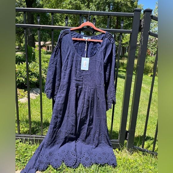 Hill House Linen Cora Midi Dress NWT - Picture 7 of 12